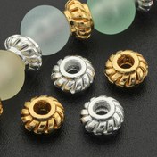 Resim 50 adet/100 adet Silindirik Şekilli Boşluk Boncukları, Alaşım Tekerlek Büyük Delik Boncukları, Dörtlü Karpuz Boncukları, Fener Gevşek Boncuklar, El Yapımı Boncuk, Kıvrımlı Kenar Boncuklar, Düz Yuvarlak Boncuklar, DIY Takı Bileklik, Kolye, Cep Telefonu Zinciri, Anahtarlık, Kolye Giyim Aksesuarları Yaratma Kolye, Çok Yönlü Takı Aksesuarları, Kapak, DIY Takı Takı Yapımı Aksesuarları 