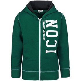Resim Brz Kids Erkek Çocuk Baskılı Fermuarlı Kapüşonlu Sweatshirt-yeşil Yeşil 