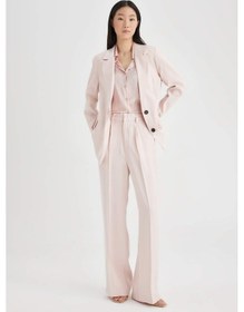 Resim Defacto Wide Leg Cepli Yüksek Bel Geniş Paça Pantolon A1138ax24smbr476 Bordo 