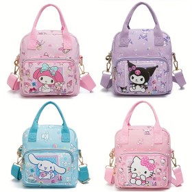 Resim Sanrio Hello Kitty Kuromi sevimli mini çanta Çapraz vücut çantası 