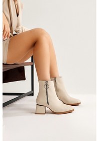 Resim Deyana Ten Fermuar Aksesuarlı Bot 001 