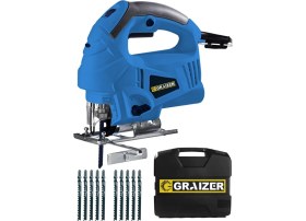 Resim Graizer Alman 3200 W Sjs Metal Şanzuman 6 Kademe Devirli Lazerli Otomatik Dekupaj Testere + 10 Uç 