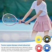 Resim 12 adet Kırmızı Kauçuk Tenis Sopası Şok Emici - Dayanıklı Titreşim Azaltıcı, Tenis Oyuncuları İçin, 4 Renk (Kırmızı/Sarı/Mavi/Siyah) - Artan Konfor ve Kontrol, Çoğu Sopaya Uygun 
