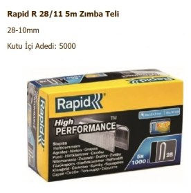 Resim Rapid Zımba Teli, R 28/11-5m, 1PAKET=5000 Adet 