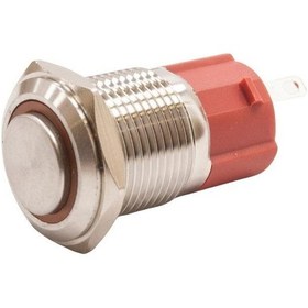 Resim Motorobit 16D-G1-E 16Mm Çıkık Yaylı Işıklı Metal Buton - Sarı 