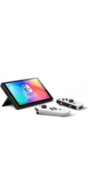 Resim Nintendo Switch 64 GB Konsol OLED Model Beyaz Kulaküstü Kullanım Tipi ile Şık Tasarım 