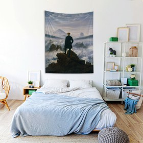 Resim Wanderer above the Sea of Fog Duvar Örtüsü - 160 cm x 220 cm 