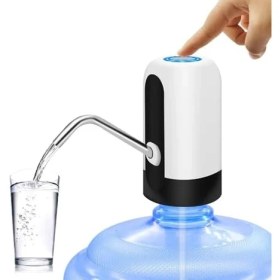 Resim Mjıya 2,5 Litre Su Sebili, Dağıtıcı De Agua Para Botellon, Evrensel Su Şişesi Pompası, Şalterli ve Usb, Kamp, Mutfak, Atölye, Garaj Için (Beyaz) 