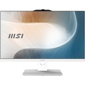 Resim MSI Modern AM242TP 12M-1678XTR 23.8 FHD 16:9 (1920X1080) I5-1235U 8GB DDR4 512GB SSD FDOS DOKUNMATIK Siyah AIO PC 