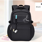 Resim Chuangyinshop Erkekler İçin Siyah Büyük Kapasiteli Hafif 15.6" Laptop Çantası Okul Seyahat İş Sırt Çantası - Siyah 