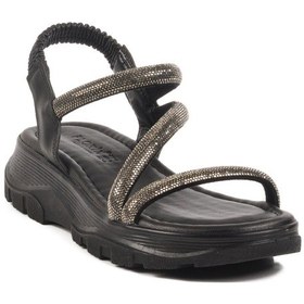 Resim Siyah Taşlı Kadın Sandalet T-005 Z Siyah 