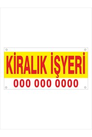 Resim Altınuç Art Design Kişiye Özel 100x50 cm Kiralık İşyeri Branda Afiş 