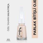 Resim Flormar Nail Enamel Yoğun Pigmentli Oje 470 White Dream 