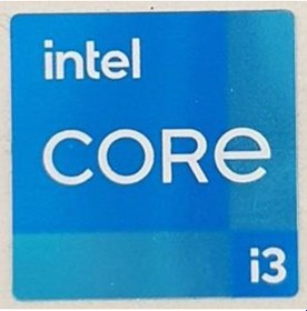 Resim OEM intel CORE i3 11.ci ve 12.ci Nesil Sticker Etiket D80 