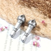 Resim 1pc Altı Flüt Dayanıklı Metal Kesme Delme, Ahşap İşleme Delik Açma, Altıgen Shank Kontürsank Freze, Rahat Ahşap Delme Aracı, Karbon Çeliği, Parlatılmış Yüzey, Pas Direnci 