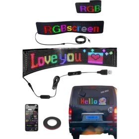 Resim Matrix LED Dijital Ekran Kumandalı LED Ekran Yazı 