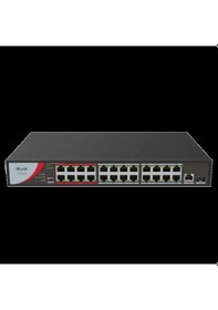 Resim Hılook Ns-0326p-230 B , 24port, Megabit, Poe 230w, 1 Port Gigabit Lan, 1 Port Gigabit Sfp, Long Rang 