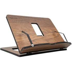 Resim Bkosceviz-vigowood Kitap Okuma Standı Büyük Boy Ceviz 