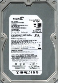Resim Seagate Barracuda ST3500630AS 500 GB 7200 RPM HDD 