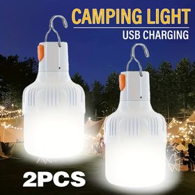 Resim 2 adet LiHangStar USB Şarj Edilebilir LED Fenerler - Taşınabilir, Yüksek Parlaklıkta Gece Işıkları Kancalı, 3 Aydınlatma Modu (Flaş, Parlaklık Ayarlanabilir, %100 Parlaklık), Kamp, Balıkçılık, Acil Durumlar için İdeal, Şarj Edilebilir Fener 