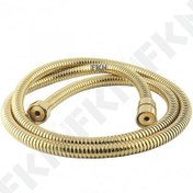 Resim Fkn Banyo Duş Altın Spiral Hortumu 