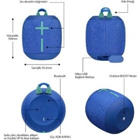 Resim Ultimate Ears WONDERBOOM 2 Su ve Toz Geçirmez Taşınabilir Bluetooth Hoparlör - Siyah 