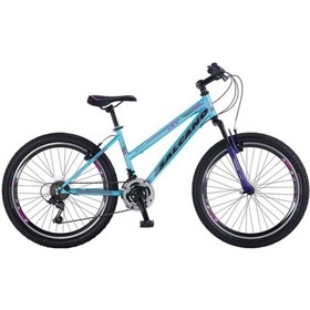Resim Salcano Lily 20 çocuk bisikleti siyah turkuaz mor 