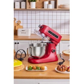 Resim Pro Artisan Dijital Ekran Döküm Mutfak Şefi 1600W Red 5 Lt. 
