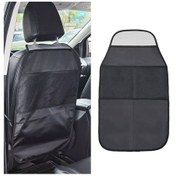 Resim Cbtx 2 Adet Araba Arka Koltuk Koruma Çocuk Anti-tekme Pedi Saklama Torbaları İle Koltuk Arkası Anti-kirli Ped 