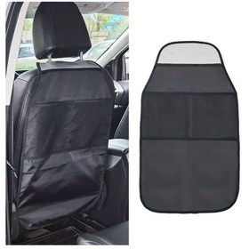 Resim Cbtx 2 Adet Araba Arka Koltuk Koruma Çocuk Anti-tekme Pedi Saklama Torbaları İle Koltuk Arkası Anti-kirli Ped 