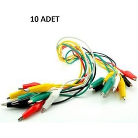 Resim Krokodil Kablo (10 Adet) , Timsah Kablo 