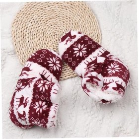 Resim ABOOFAN 1 Çift Ayak Isıtıcıları Kış Sıcak Açık Kapalı Ayakkabı Yetişkinler Terlik Mercan Polar Sıcak Bootie Kabarık Peluş Kapalı Açık Kışlık Terlik Erkekler Ve Kadınlar Eğlence 