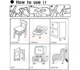 Resim Siyah Renk, 28'li Yapışkanlı Keçe Sandalye, Masa, Koltuk Altı Parke Koruma Keçesi, Yuvarlak, 28MM 