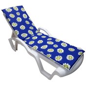 Resim Mirzademarket Şezlong Minderi Median Pam./Pol. Kumaş Fermuarlı-Papatya 