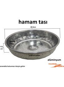 Resim Yıldırım Nalbur Hamam Tası Alüminyum Kese Tası Ekonomik Yıkanma Tası 