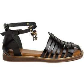 Resim Beety By112.301 Kadın Hakiki Deri Sandalet Siyah-siyah Siyah 
