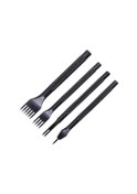 Resim Oumery 3 Mm 1/2/4/6 Prong Elmas Dikiş Keski Delik Zımba Aracı, Deri Delgeç, Deri Keski Seti-4 Adet 