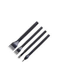 Resim Oumery 3 Mm 1/2/4/6 Prong Elmas Dikiş Keski Delik Zımba Aracı, Deri Delgeç, Deri Keski Seti-4 Adet 