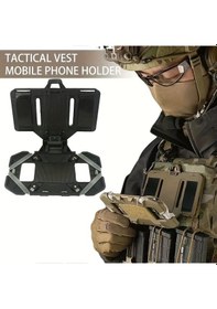 Resim Chenkestoreone Gri Askeri Molle Taktik Yelek Cep Telefonu Tutucu Katlanır Navigasyon Tutacağı Gri 