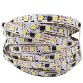 Resim Ws2812b Rgb Magic Şerit Led Ip20 Metrede 60 Led 5 Volt 5 Metre 