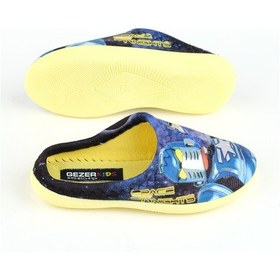 Resim Gezer Kışlık Erkek Çocuk Ev Terlik Sarı Robotlu 