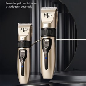 Resim Profesyonel Elektrikli Pet Bakım Aracı - Yüksek Güçlü Kablosuz Klipper, Ayarlanabilir Hız ve 3 Mod, Kediler, Köpekler, Küçük Hayvanlar için Ergonomik Kolu - USB Şarj Edilebilir, Profesyonel Salon ve Ev Kullanımı, Köpekler için Klipper, Şık Klipper Tasarımı, Dayanıklı Klipper Bıçağı 