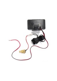 Resim Yuntech01 Güneş Gölgesi Fonksiyonuyla 2-in-1 Lcd Volt+su Sıcaklığı Ölçer - Dc9v-36v, 1 Hassasiyet, Sıcaklık Alarmı, Kolay Kurulum 