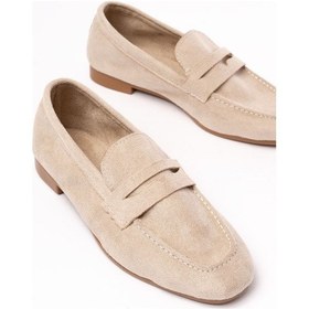 Resim 302 Gümüş Günlük Kadın Babet Bej Süet Bej 