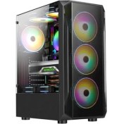 Resim Everest X-Racer Peak 600W 4X12CM Rgb Mid Tower 
