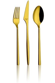 Resim Aryıldız Trendy Gold Pvd 84 Parça Çatal Kaşık Bıçak Takımı AR223437 
