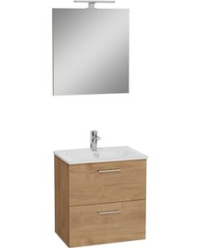 Resim VitrA Mia Banyo Dolabı Seti 60 Cm Çekmeceli Altın Meşe 67092 Diğer 