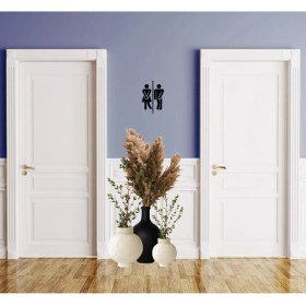 Resim Tuvalet Özel Yeni Sticker -Kapı Özel Yeni Sticker- Duvar Özel Yeni Sticker 
