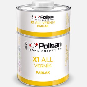 Resim Polisan X1 ALL Vernik Parlak Şeffaf 0,60L 