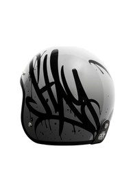 Resim Torc T-50 Del Mar Wild One Açık Motosiklet Kaskı Gri Siyah 